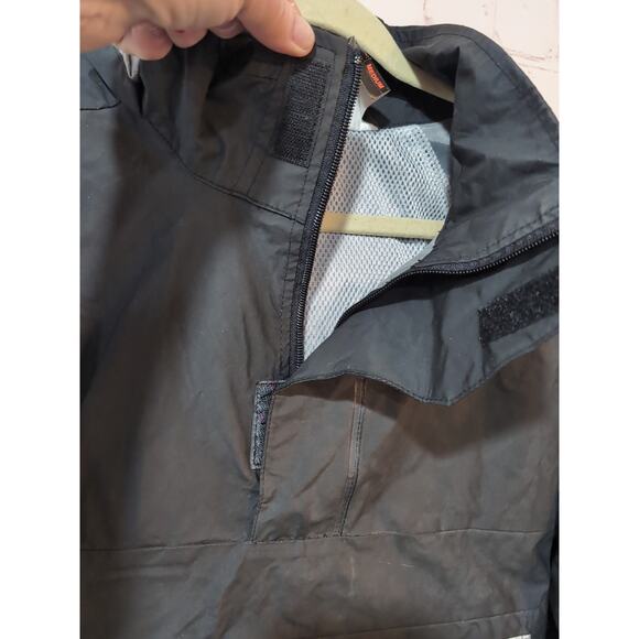 Nelson Rigg Packable Rain Jacket Size Medium Reflective Black Silver - Picture 4 of 16